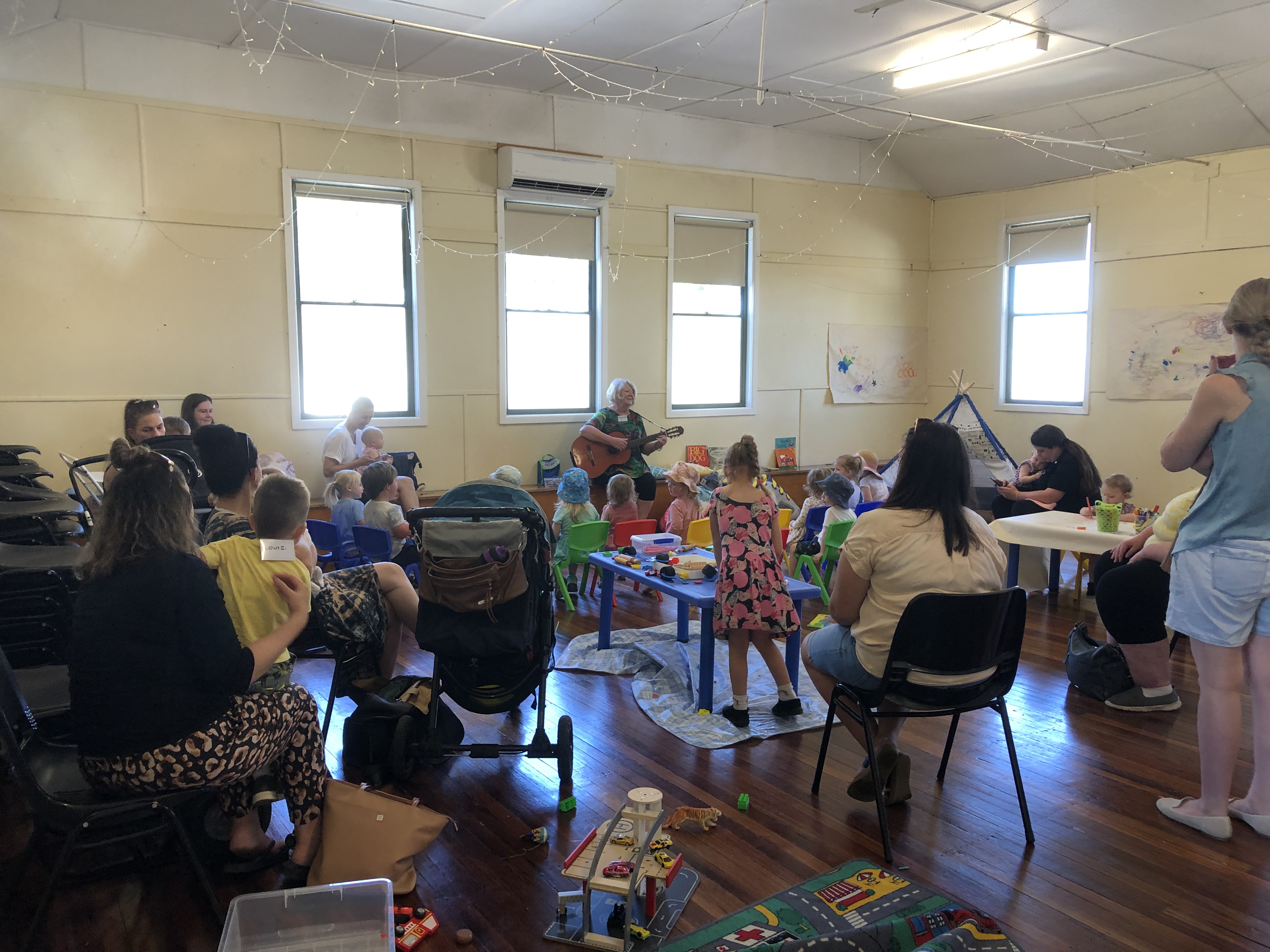 Locals gathered at the Haven Hall
